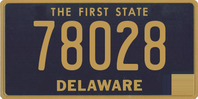 DE license plate 78028
