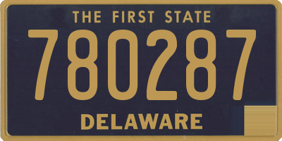 DE license plate 780287