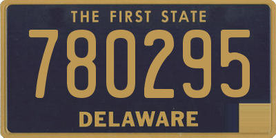 DE license plate 780295