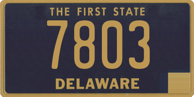 DE license plate 7803