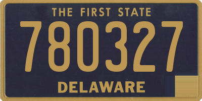 DE license plate 780327