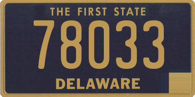 DE license plate 78033