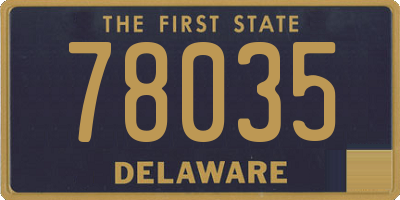 DE license plate 78035
