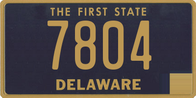 DE license plate 7804