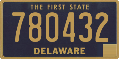 DE license plate 780432