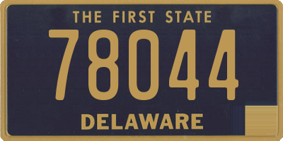 DE license plate 78044