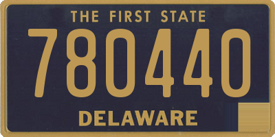 DE license plate 780440