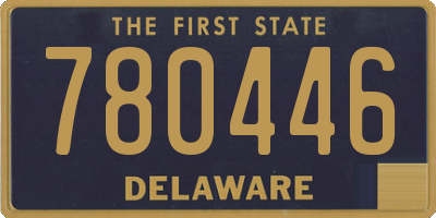 DE license plate 780446