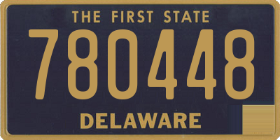 DE license plate 780448