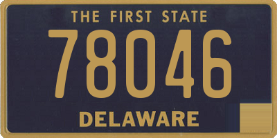 DE license plate 78046