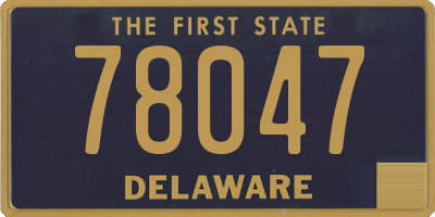DE license plate 78047