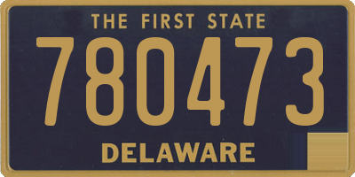 DE license plate 780473