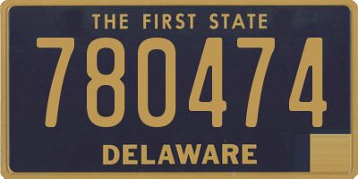 DE license plate 780474