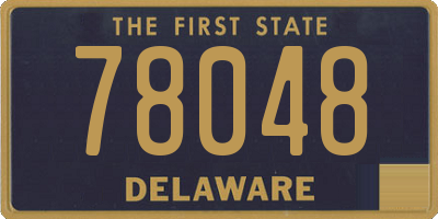 DE license plate 78048