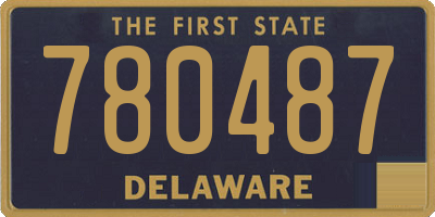 DE license plate 780487