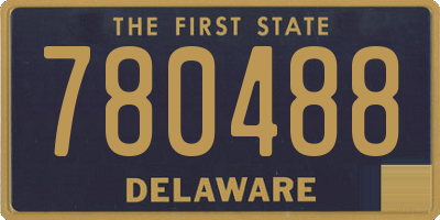DE license plate 780488