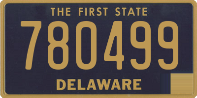 DE license plate 780499