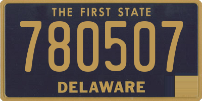 DE license plate 780507
