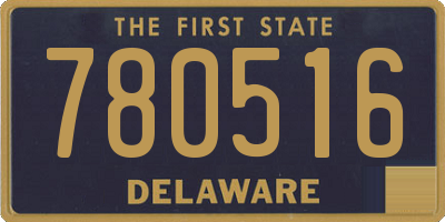 DE license plate 780516