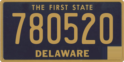DE license plate 780520