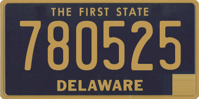 DE license plate 780525