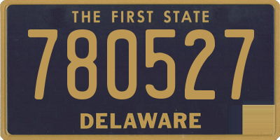 DE license plate 780527