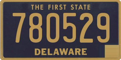 DE license plate 780529