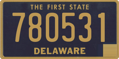 DE license plate 780531