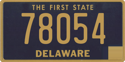 DE license plate 78054