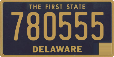 DE license plate 780555