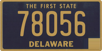 DE license plate 78056