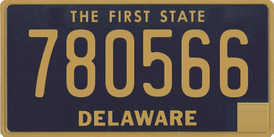 DE license plate 780566