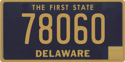 DE license plate 78060