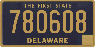 DE license plate 780608