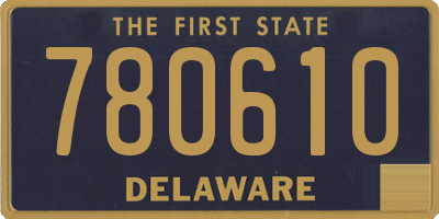 DE license plate 780610