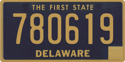 DE license plate 780619