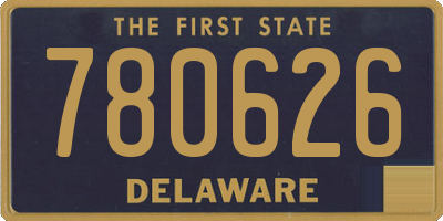 DE license plate 780626