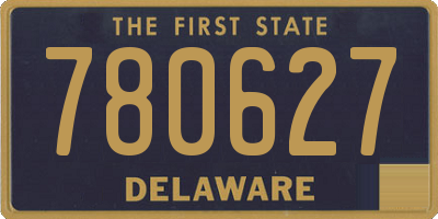 DE license plate 780627