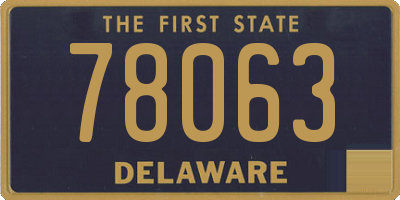 DE license plate 78063