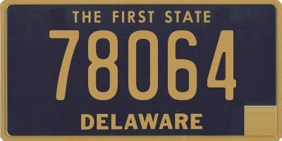 DE license plate 78064