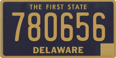 DE license plate 780656