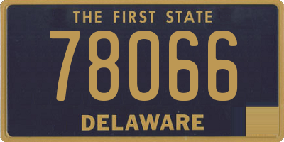 DE license plate 78066