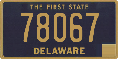 DE license plate 78067