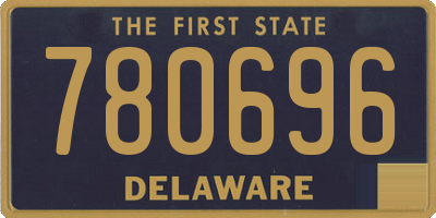 DE license plate 780696