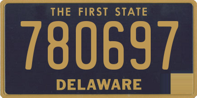 DE license plate 780697