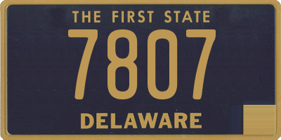 DE license plate 7807