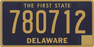 DE license plate 780712