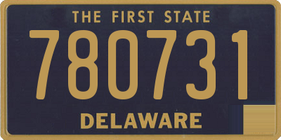 DE license plate 780731