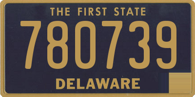 DE license plate 780739