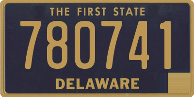 DE license plate 780741